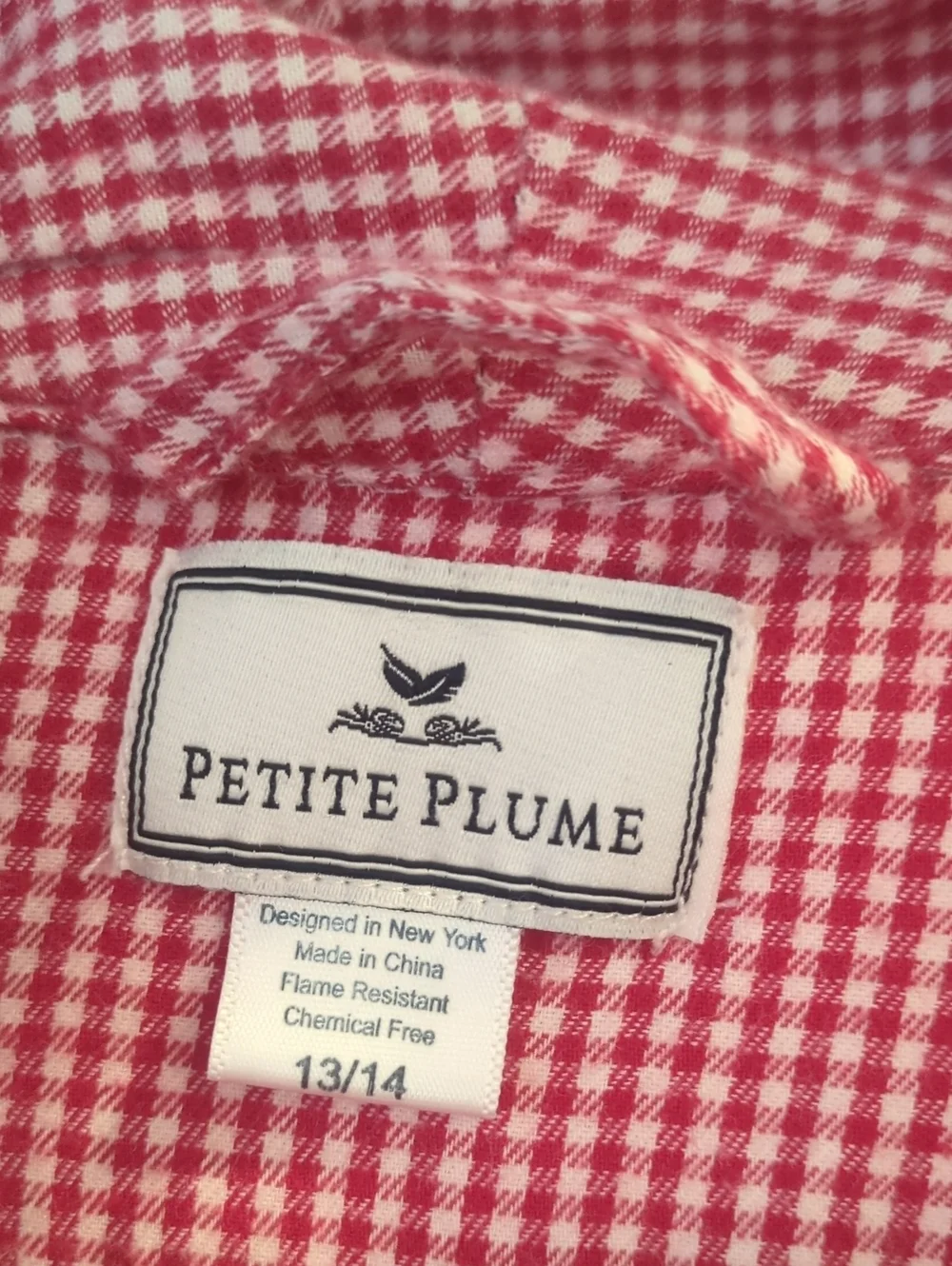 Petite Plume Gingham Robe